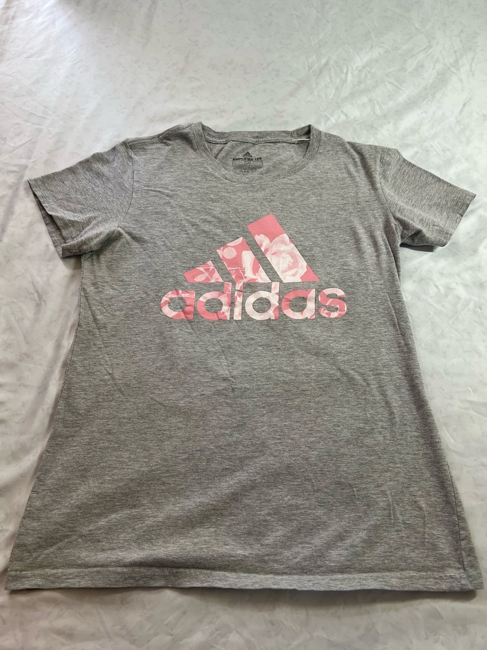 Adidas Women’s Amplifier Tee, Gray T-Shirt,Size S/P